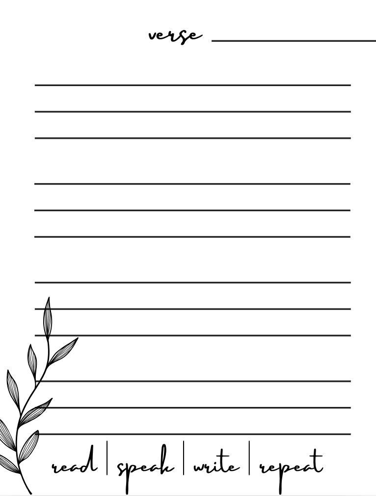 Digital Scripture Memorization Journal | Printable