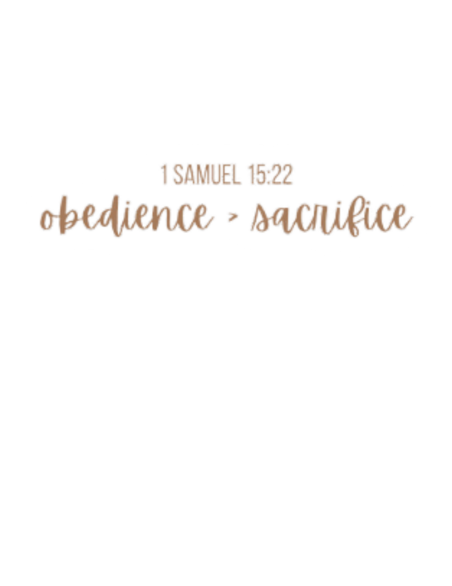 1 Samuel 15:22 Sticker