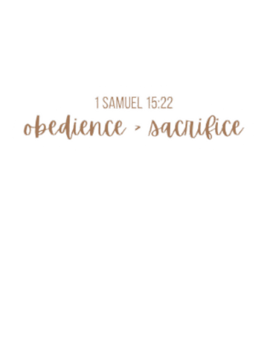 1 Samuel 15:22 Sticker