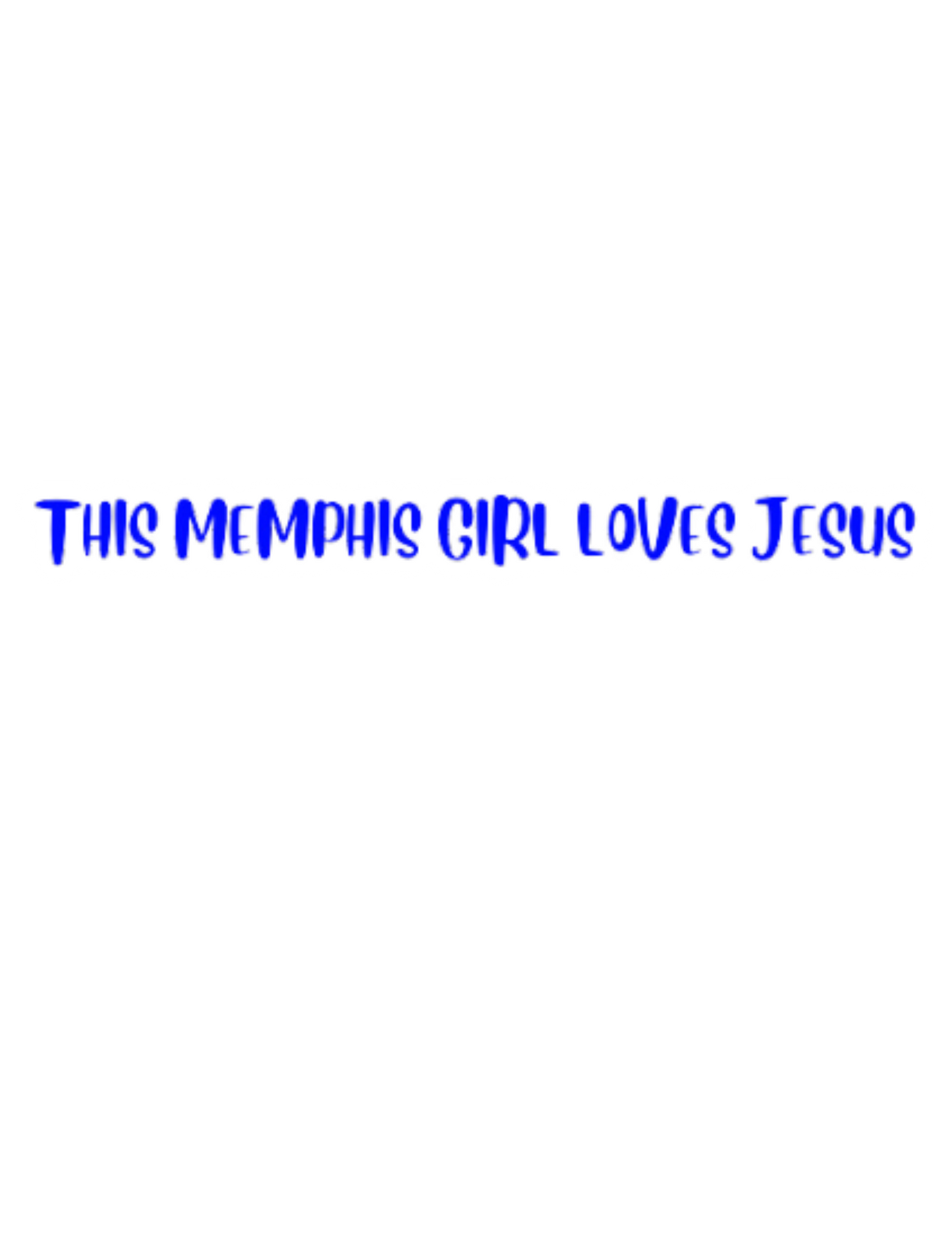 This Memphis Girl Loves Jesus Sticker